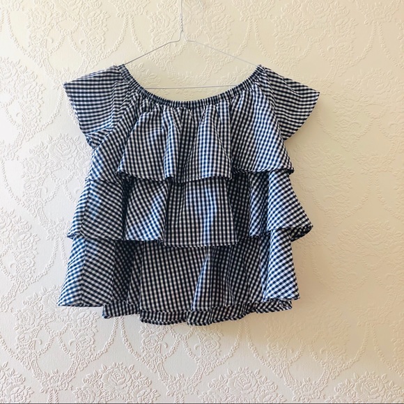 Gingham Ruffle Top - Picture 3 of 3